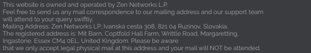 address